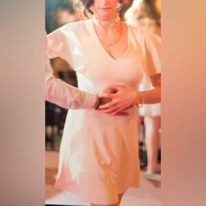 Calvin Klein Blush Soft Pink Dress with Zipper Detail